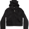 Balenciaga Softwear Heart Zip-Up Hoodie