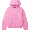Balenciaga Pink Polo Zip-Up Hoodie