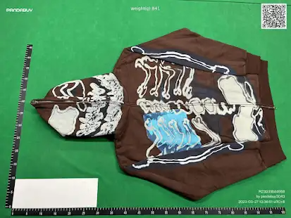 Travis Scott Cactus Jack Fragment Skeleton Graffiti Zip Hoodie 2 Travis Scott Cactus Jack Fragment Skeleton Graffiti Zip Hoodie - Image 2