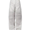 Balenciaga White Baggy Biker Leather Pants