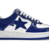 A Bathing Ape Bape Sta Patent Leather White Blue