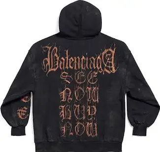 Balenciaga Heavy Metal Zip-Up Hoodie 1 Balenciaga Heavy Metal Zip-Up Hoodie