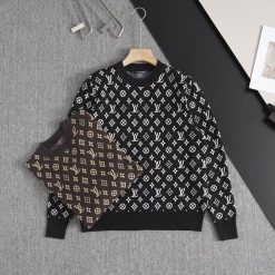 LV Louis Vuitton 2024 new jacquard sweater sweater High version!