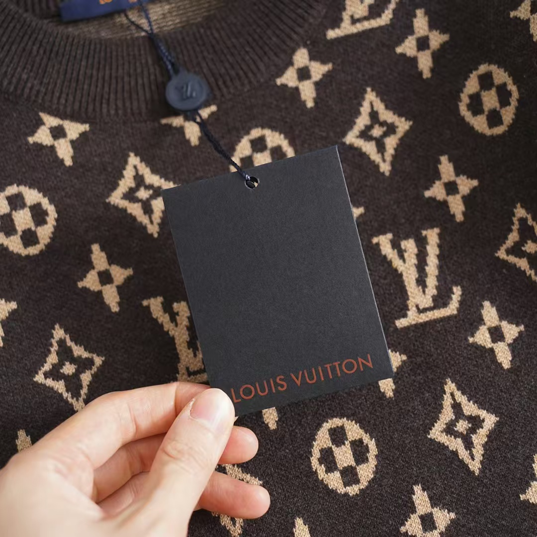 LV Louis Vuitton 2024 new jacquard sweater sweater High version! 8 LV Louis Vuitton 2024 new jacquard sweater sweater High version! - Image 8