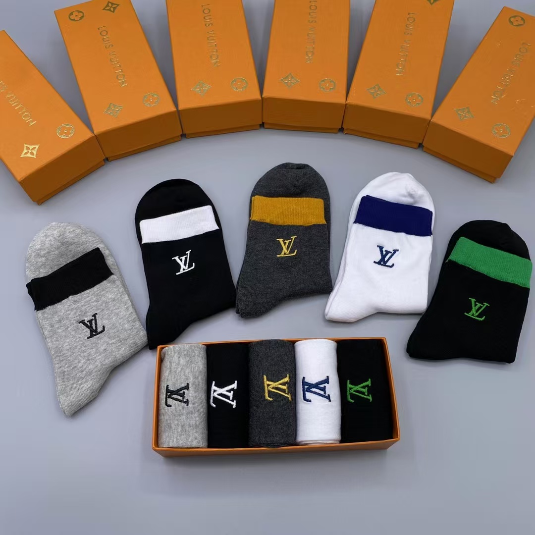 Louis Vuitton mid-calf casual business socks#3 2 Louis Vuitton mid-calf casual business socks#3 - Image 2