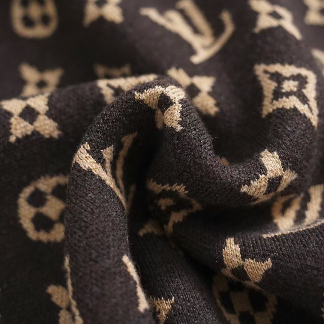 LV Louis Vuitton 2024 new jacquard sweater sweater High version! 9 LV Louis Vuitton 2024 new jacquard sweater sweater High version! - Image 9