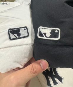 MLB Yankees flocked leather logo baseball down jacket 18 CnFans 4 4