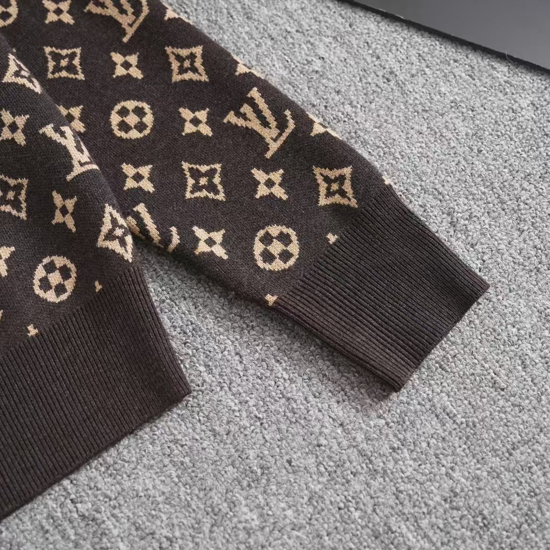 LV Louis Vuitton 2024 new jacquard sweater sweater High version! 7 LV Louis Vuitton 2024 new jacquard sweater sweater High version! - Image 7