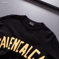 New Balenciaga 24ss front and back jacquard yellow tape couple model 16 CnFans 6 1