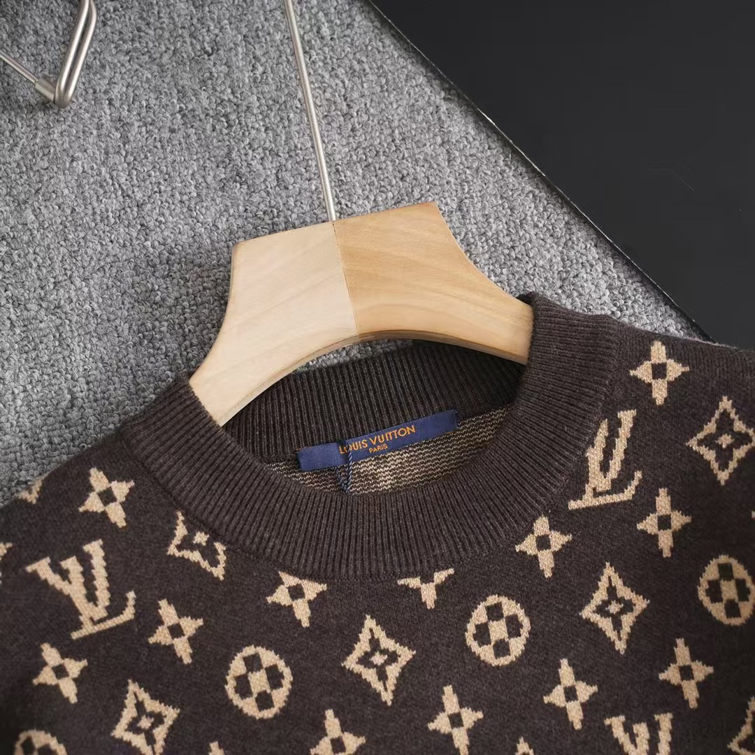 LV Louis Vuitton 2024 new jacquard sweater sweater High version! 6 LV Louis Vuitton 2024 new jacquard sweater sweater High version! - Image 6