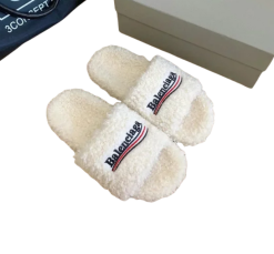 Balenciaga fluffy slippers sandal